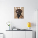 Stylish Dog Art Print Matte Canvas Stretched 0.75" - Multi-Size