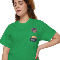 Blue Ocean Unisex Heavy Cotton Pocket Tee - Esmeralda Ecostore