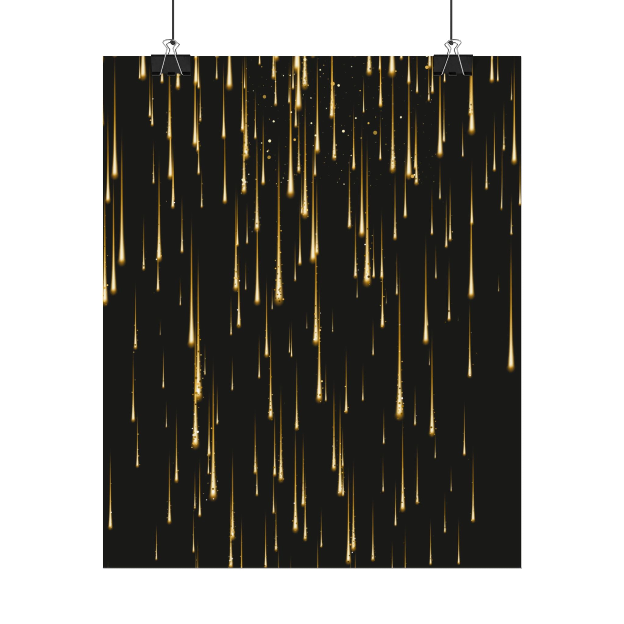 Golden Rain Rolled Posters