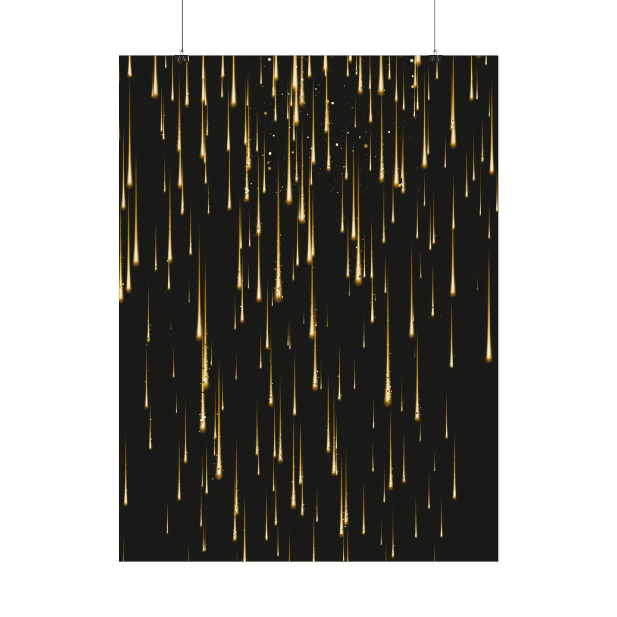 Golden Rain Rolled Posters