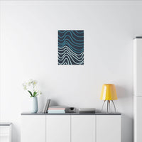 Wiggle Waves Matte Canvas Stretched Multi-Size - Esmeralda Ecostore