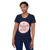With Love Women's Organic Short Sleeve T-Shirt - Esmeralda Ecostore