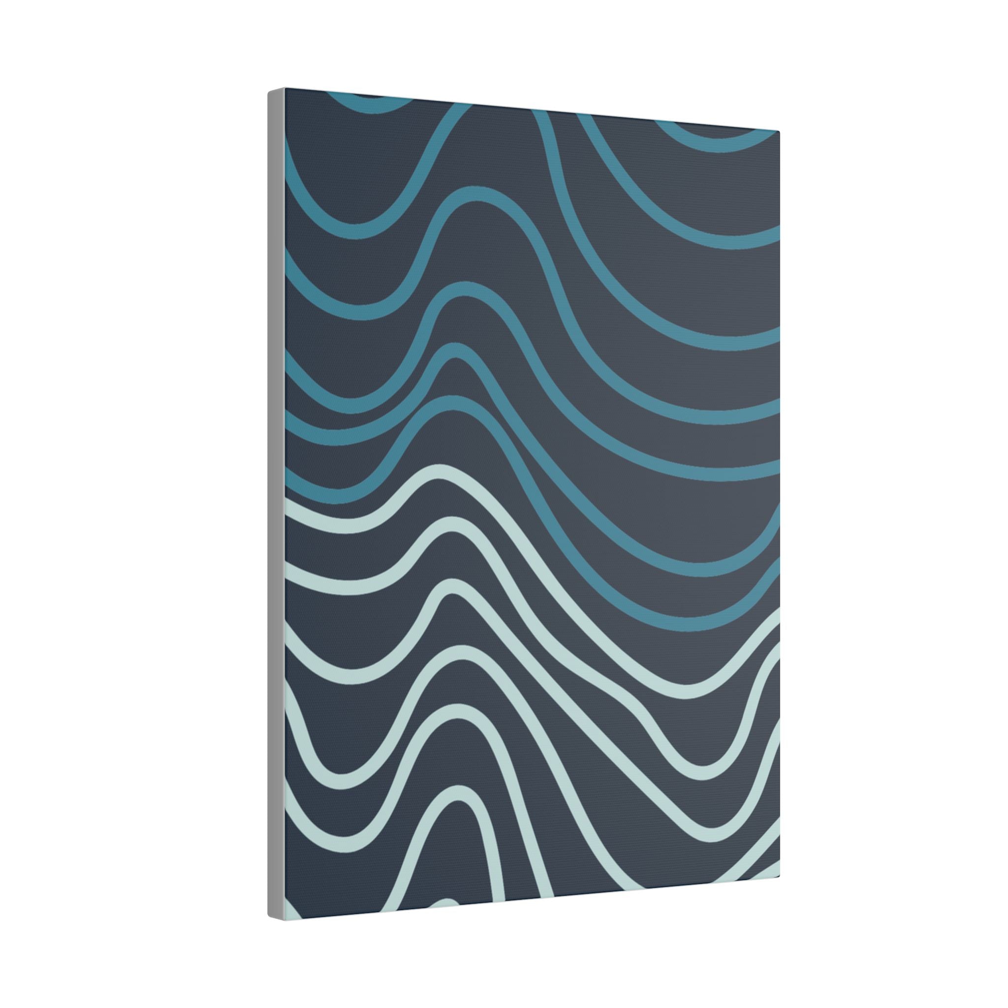 Wiggle Waves Matte Canvas