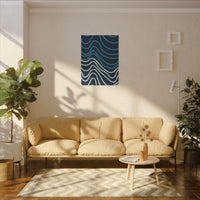 Wiggle Waves Matte Canvas Stretched Multi-Size - Esmeralda Ecostore