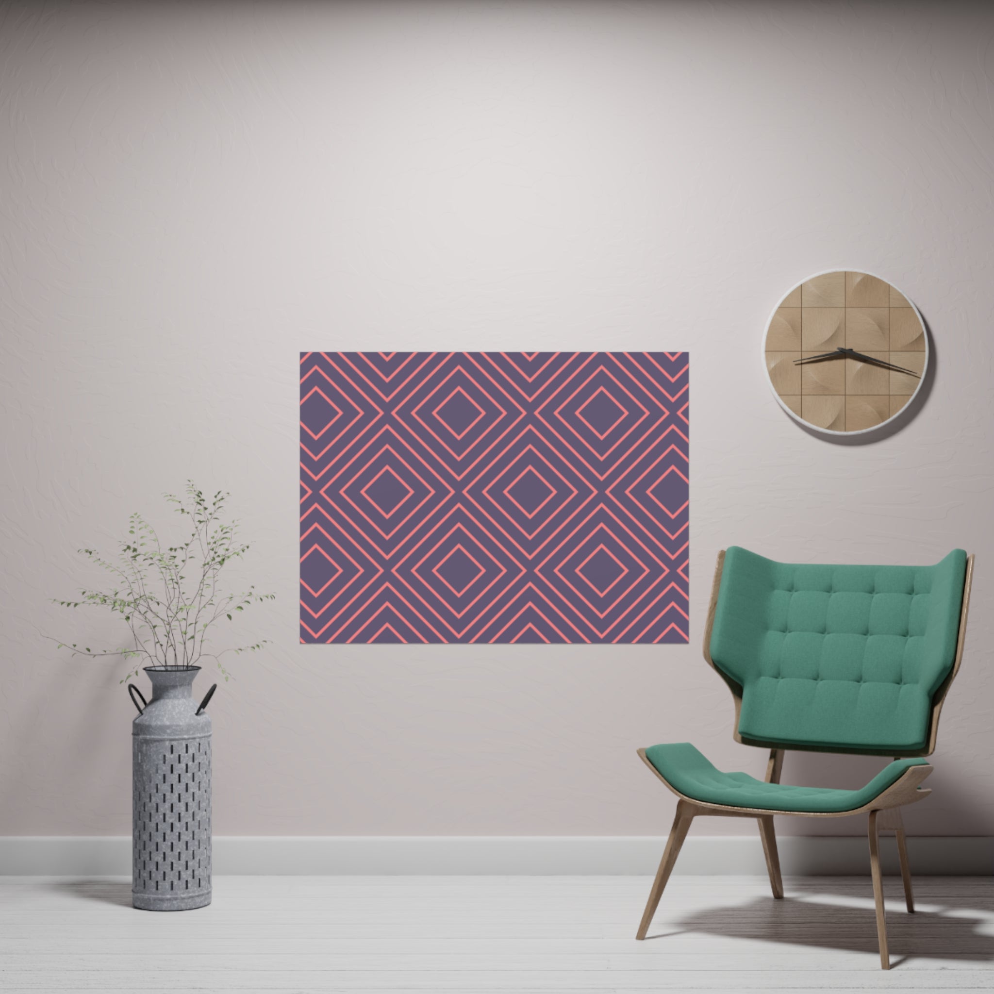 Optical Grid Matte Paper Poster