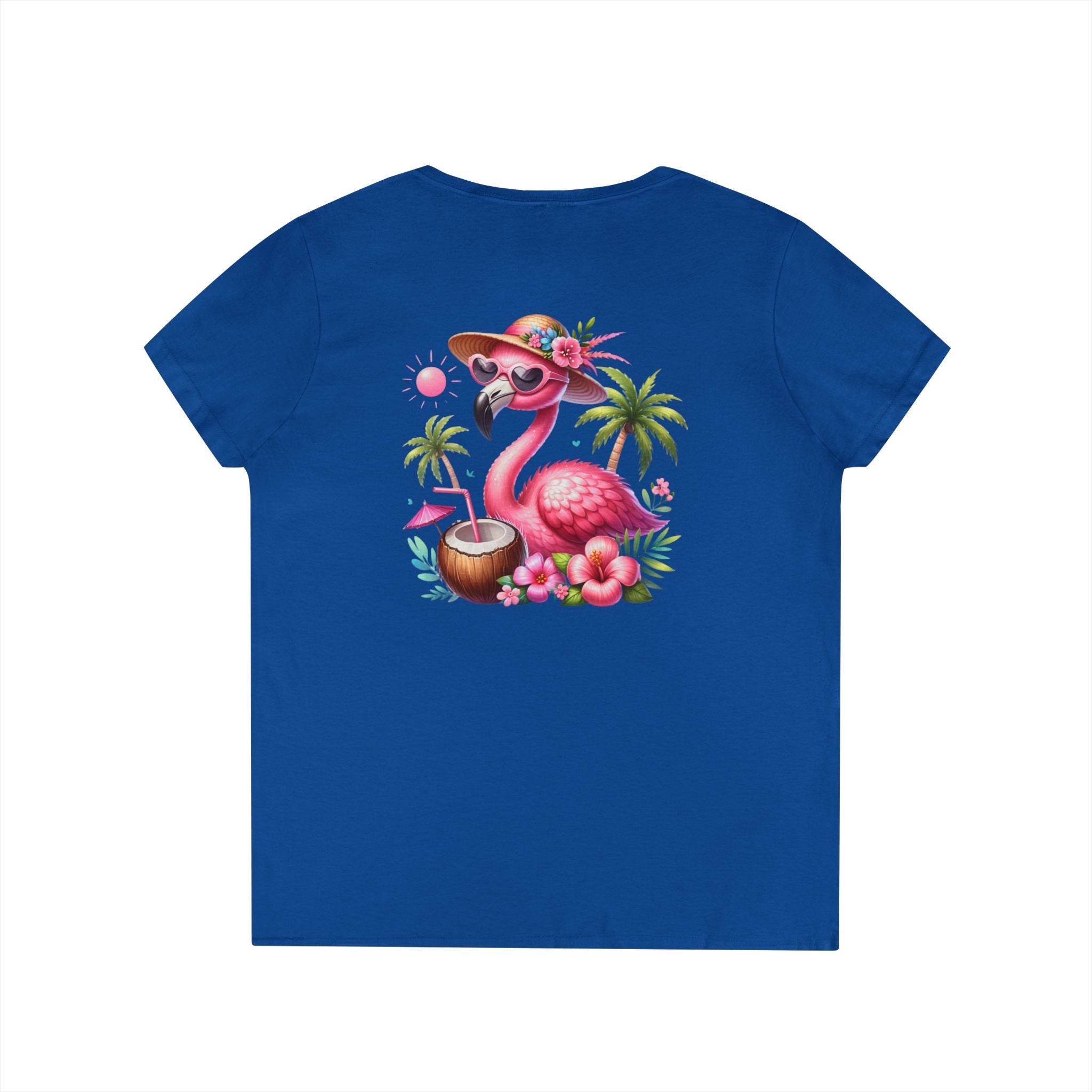 Tropical Chill Ladies's V-Neck T-Shirt - Esmeralda Ecostore