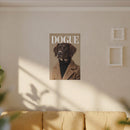 Stylish Dog Art Print Matte Canvas Stretched 0.75" - Multi-Size