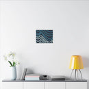 Wiggle Waves Matte Canvas Stretched Multi-Size - Esmeralda Ecostore