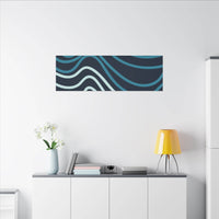 Wiggle Waves Matte Canvas Stretched Multi-Size - Esmeralda Ecostore