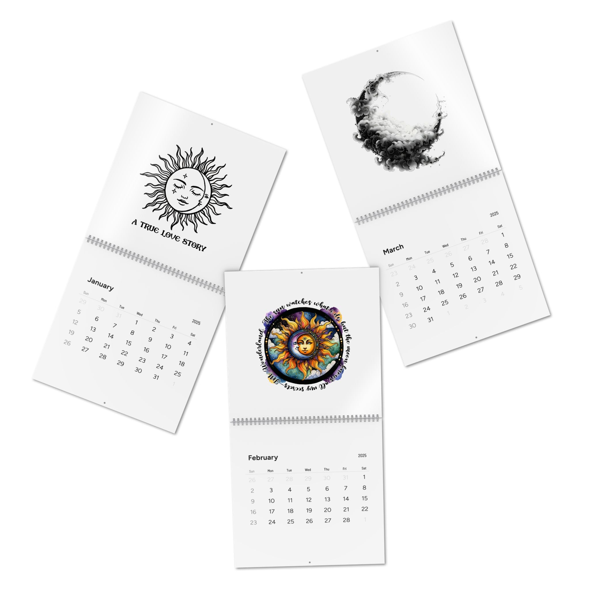 Cosmic Rhythms Standard Wall Calendar 2025