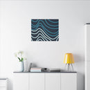 Wiggle Waves Matte Canvas Stretched Multi-Size - Esmeralda Ecostore