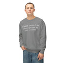 Funny Unisex Lightweight Crewneck Sweatshirt