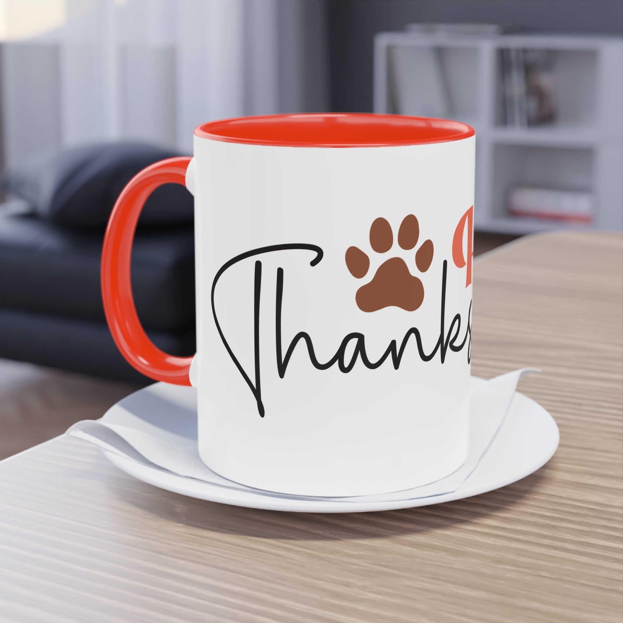 Happy Thanksgiving Two - Tone Coffee Mug