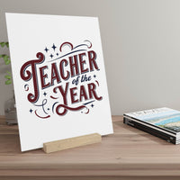 Teacher of the Year Gallery Board with Stand