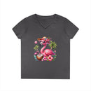 Tropical Chill Ladies's V-Neck T-Shirt - Esmeralda Ecostore