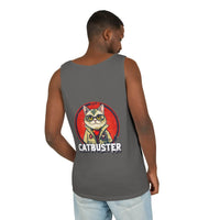 Catbuster Unisex Garment-Dyed Tank Top - Esmeralda Ecostore