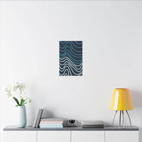 Wiggle Waves Matte Canvas Stretched Multi-Size - Esmeralda Ecostore