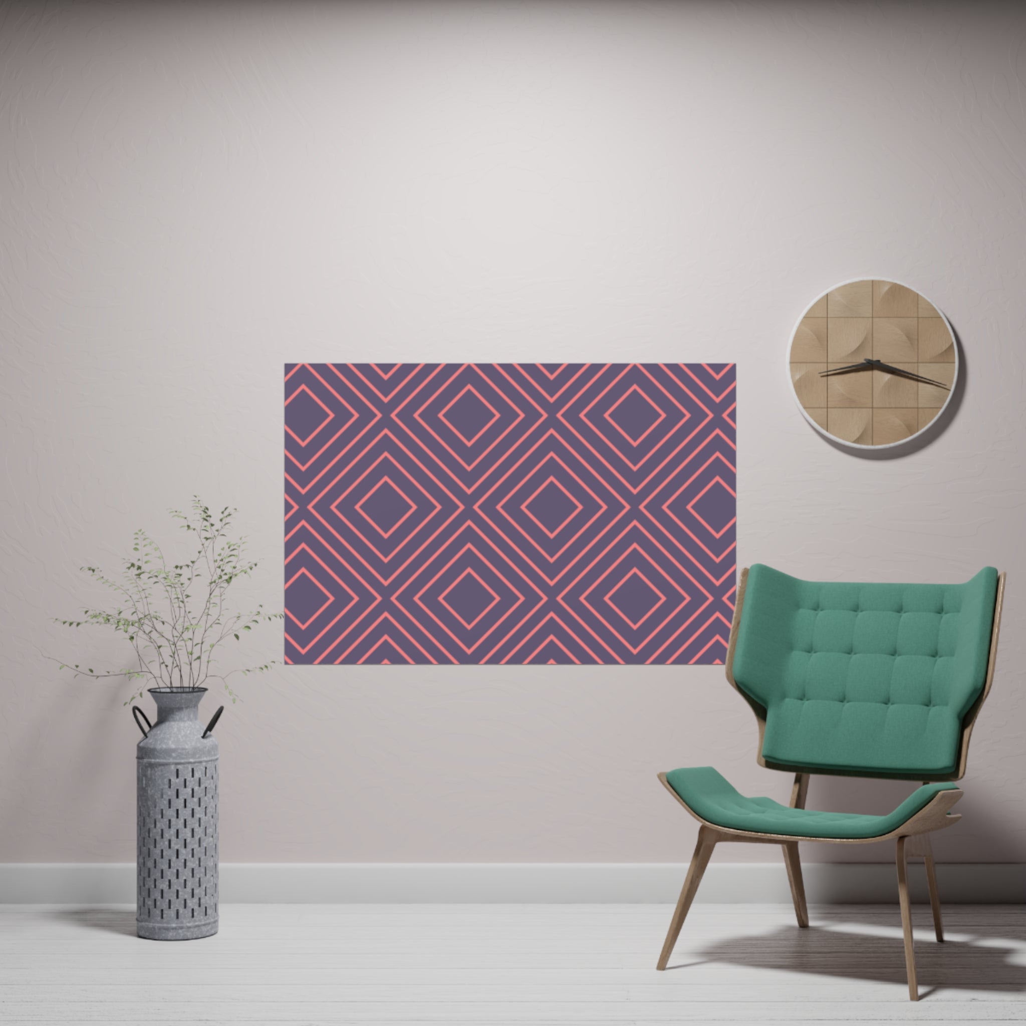 Optical Grid Matte Paper Poster