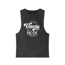 Vacay Mode Unisex Stonewash Tank Top - Esmeralda Ecostore
