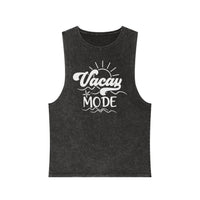 Vacay Mode Unisex Stonewash Tank Top - Esmeralda Ecostore