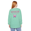Senior Class of 2026 Butterfly Unisex Garment-Dyed Long Sleeve T-Shirt