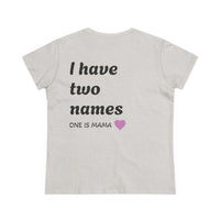 Mama's Names Eco-Friendly Women's Midweight Cotton Tee