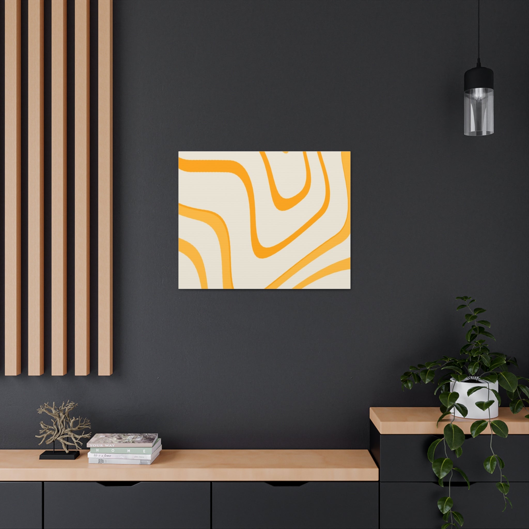 Golden Flow Canvas Gallery Wraps