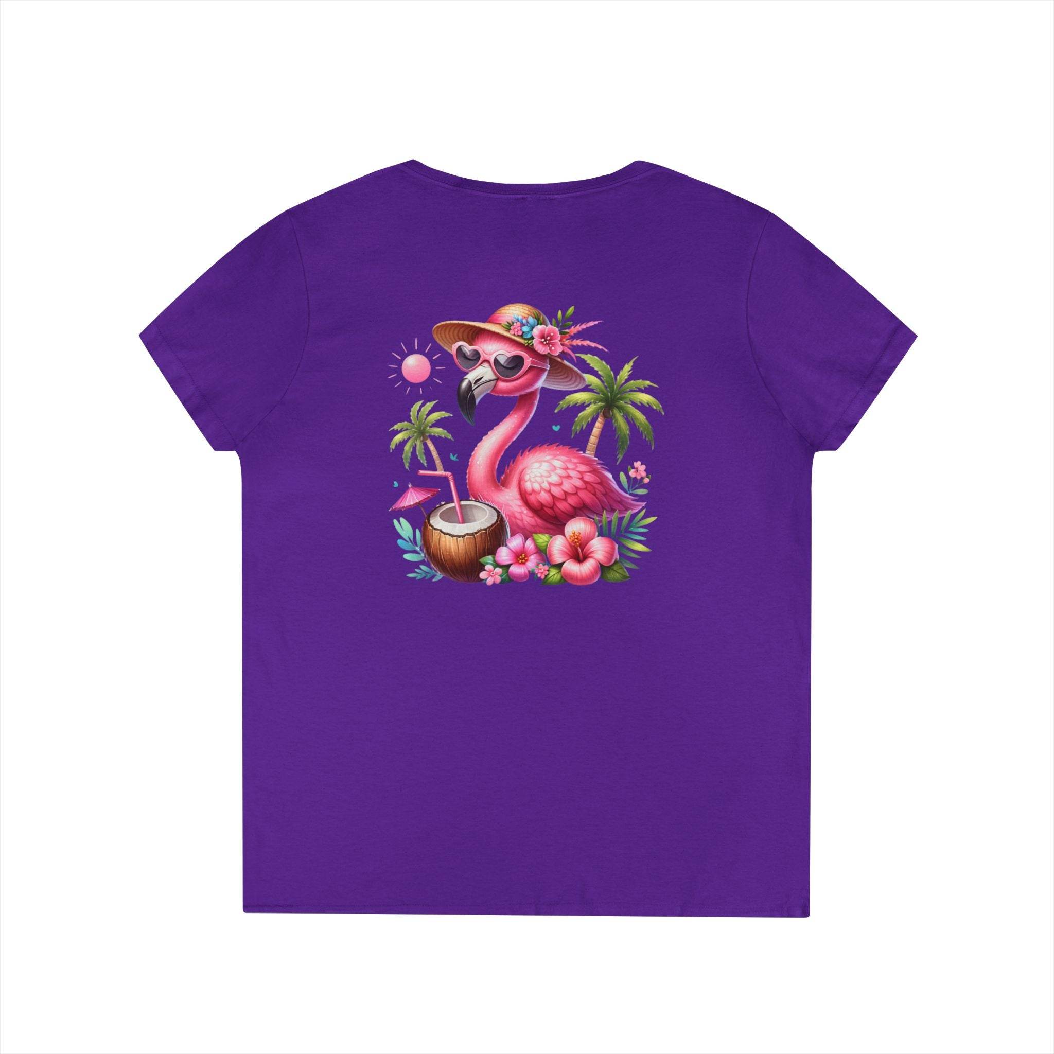 Tropical Chill Ladies's V-Neck T-Shirt - Esmeralda Ecostore