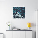 Wiggle Waves Matte Canvas Stretched Multi-Size - Esmeralda Ecostore