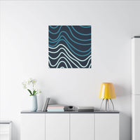 Wiggle Waves Matte Canvas Stretched Multi-Size - Esmeralda Ecostore