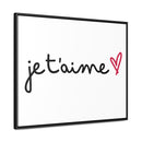 Je t'aime Gallery Canvas Wraps