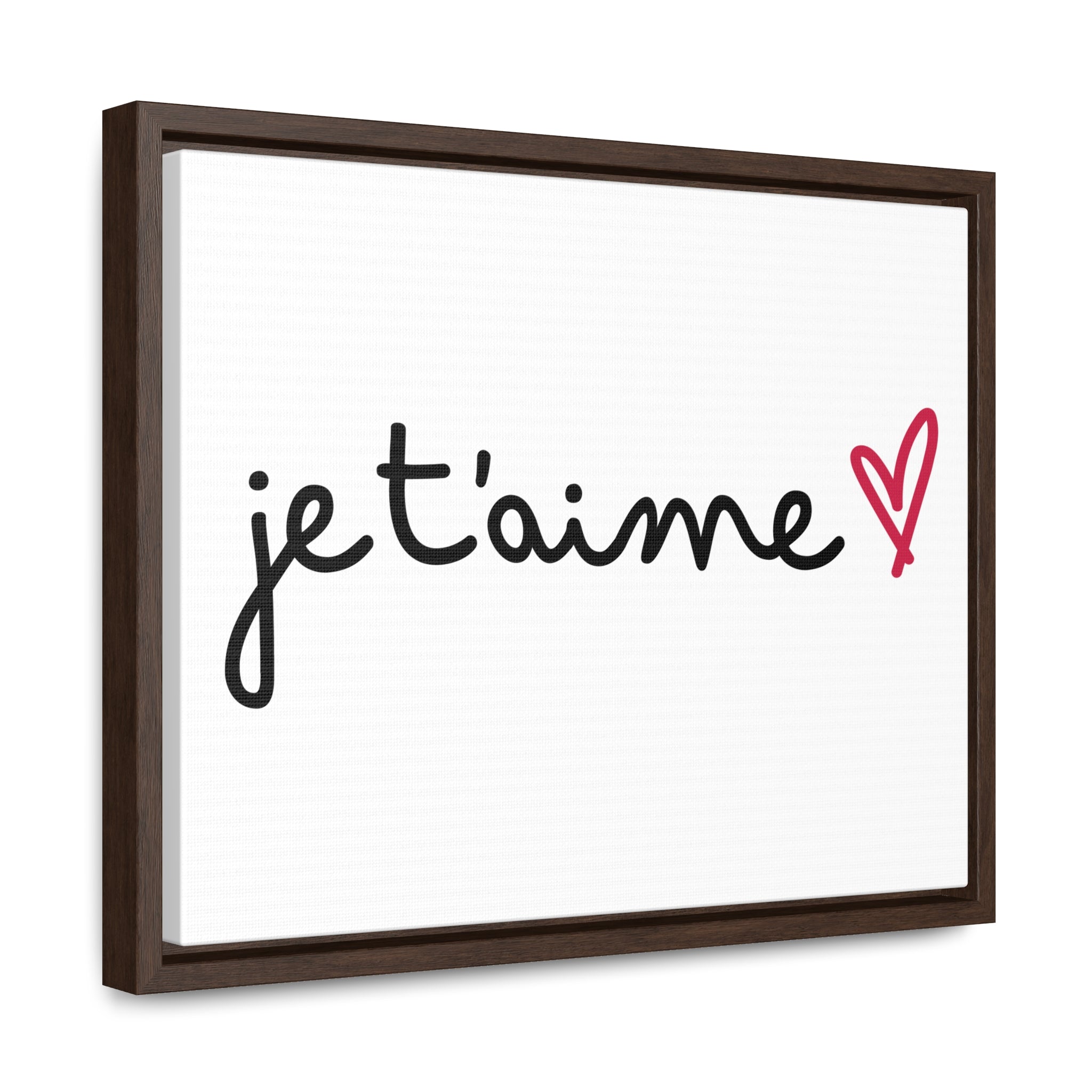 Je t'aime Gallery Canvas Wraps