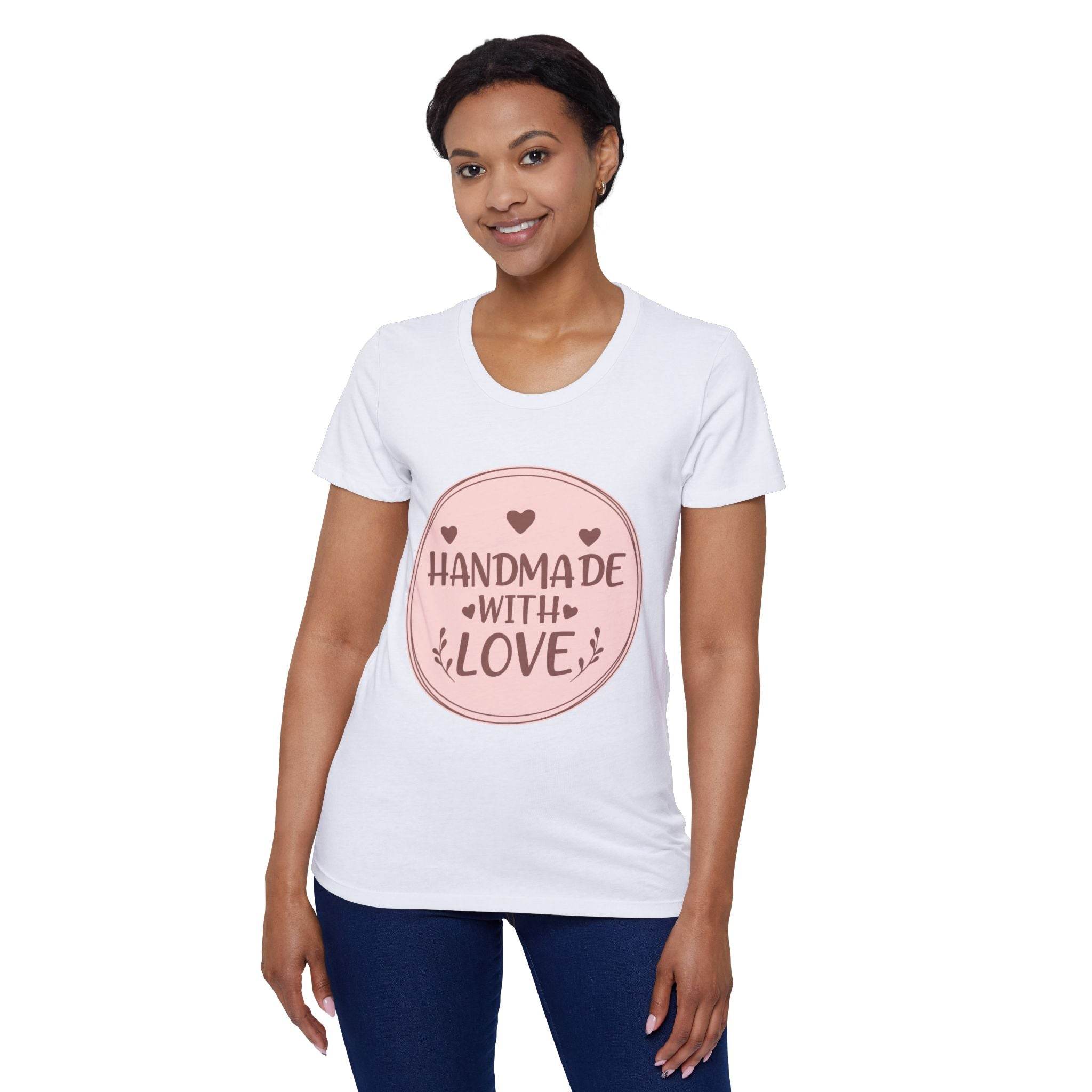 With Love Women's Organic Short Sleeve T-Shirt - Esmeralda Ecostore