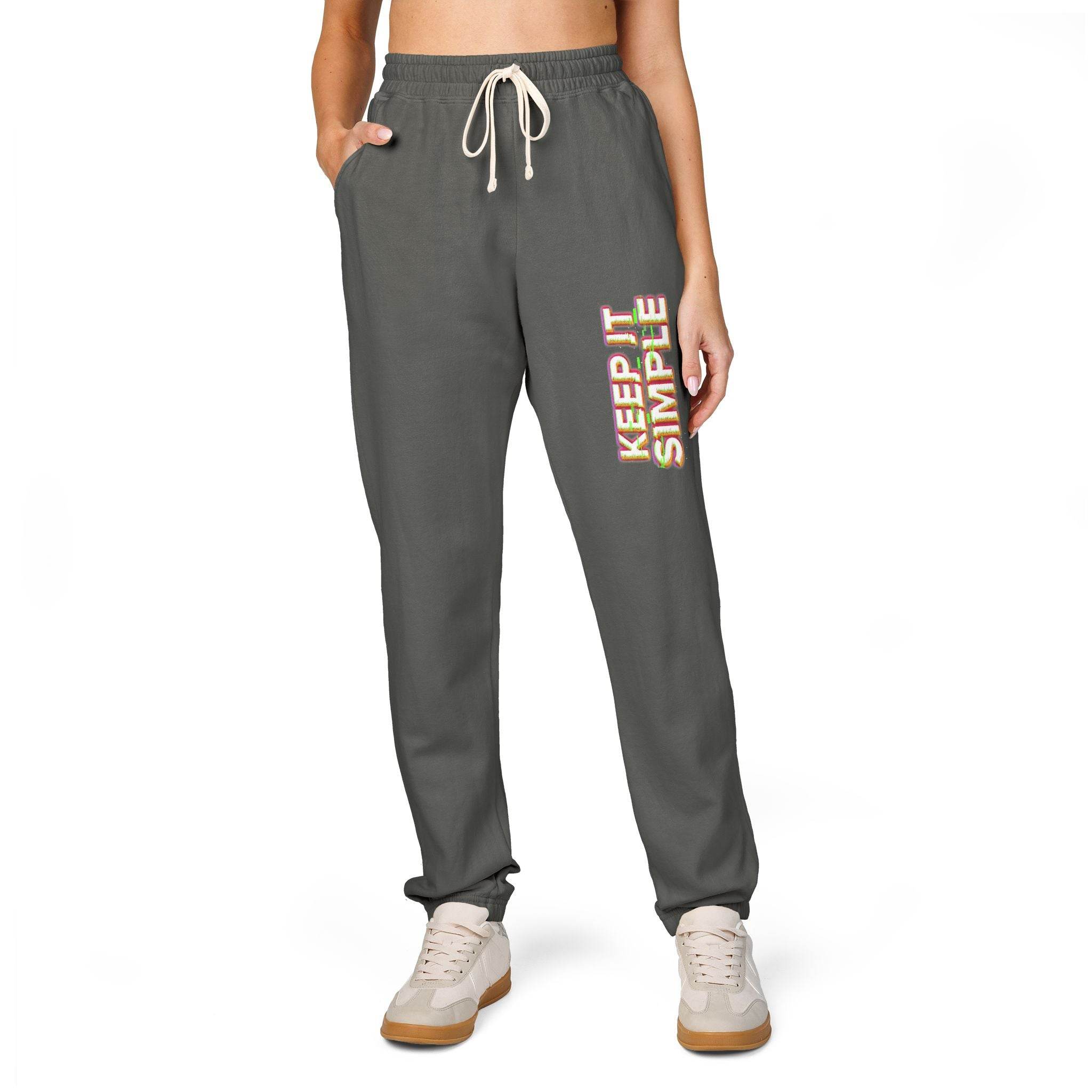Keep It Simple Eco-Friendly Unisex Garment-Dyed Fleece Sweatpants