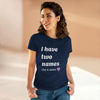 Mama's Names Eco-Friendly Women's Midweight Cotton Tee