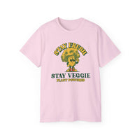 Stay Veggie Unisex Ultra Cotton Tee - Esmeralda Ecostore
