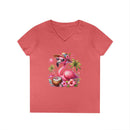 Tropical Chill Ladies's V-Neck T-Shirt - Esmeralda Ecostore