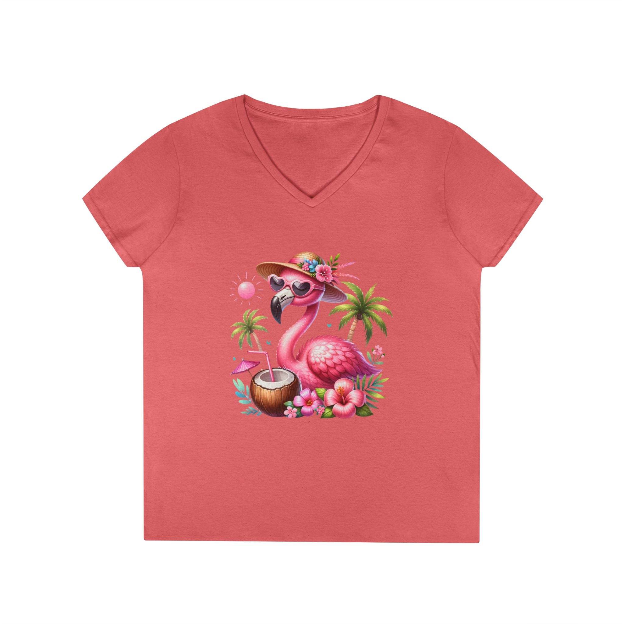 Tropical Chill Ladies's V-Neck T-Shirt - Esmeralda Ecostore