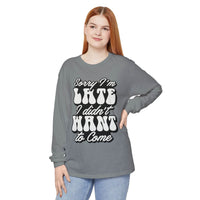 Sarcastic Unisex Garment-Dyed Long Sleeve T-Shirt - Esmeralda Ecostore