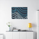 Wiggle Waves Matte Canvas Stretched Multi-Size - Esmeralda Ecostore