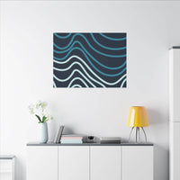 Wiggle Waves Matte Canvas Stretched Multi-Size - Esmeralda Ecostore