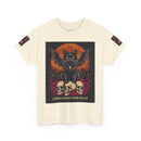 Halloween Cat Skull Unisex Heavy Cotton Tee