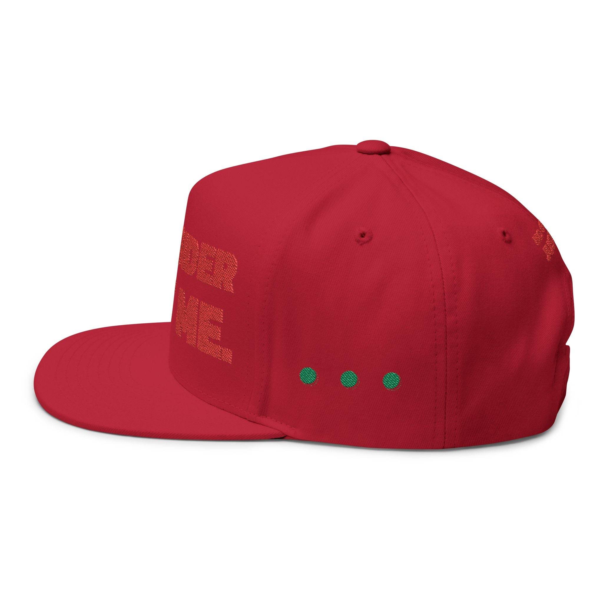No Gender Flat Bill Cap (Embroidery) - Esmeralda Ecostore