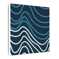 Wiggle Waves Matte Canvas Stretched Multi-Size - Esmeralda Ecostore
