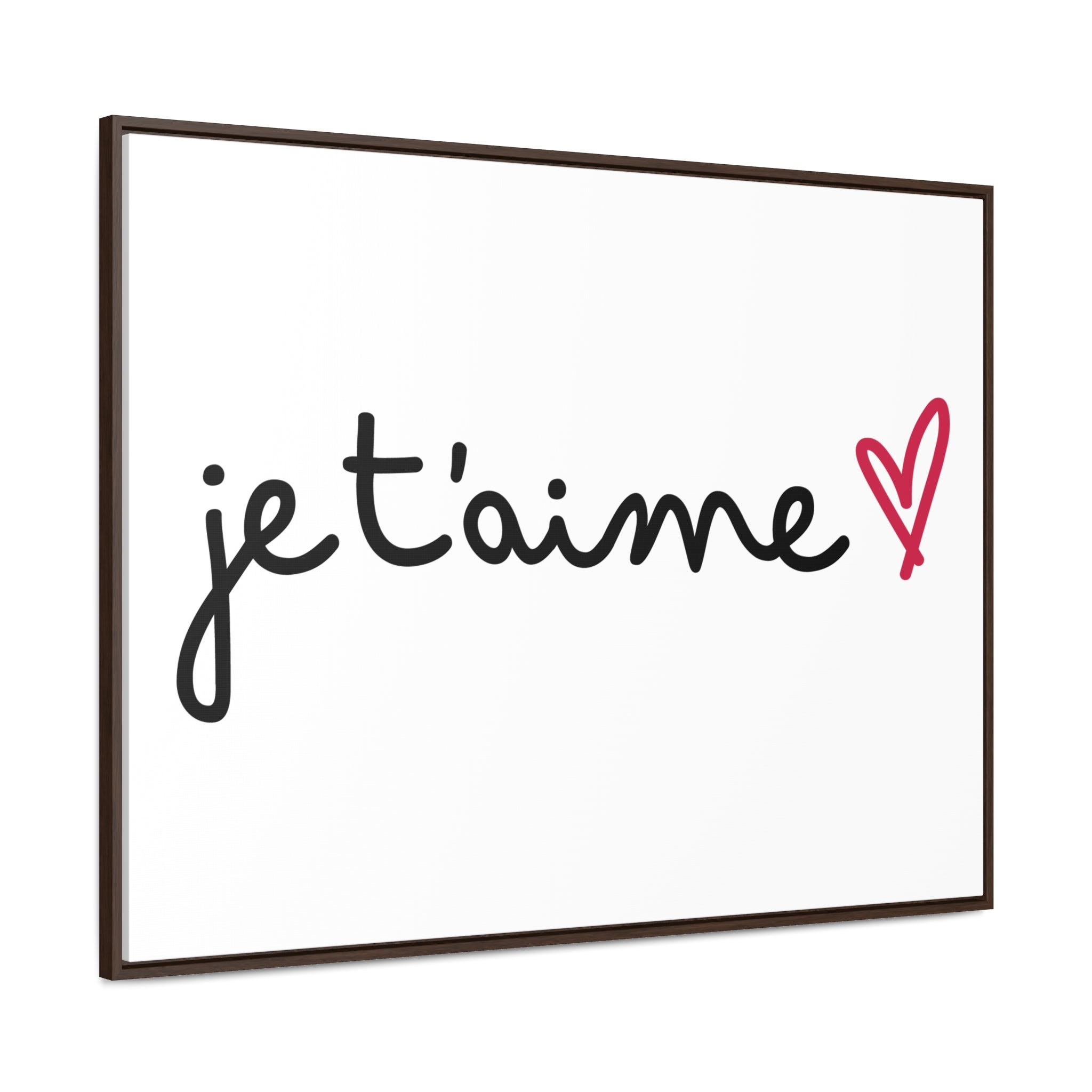 Je t'aime Gallery Canvas Wraps