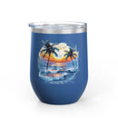 Tropical Sunset Wine Tumbler