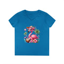 Tropical Chill Ladies's V-Neck T-Shirt - Esmeralda Ecostore
