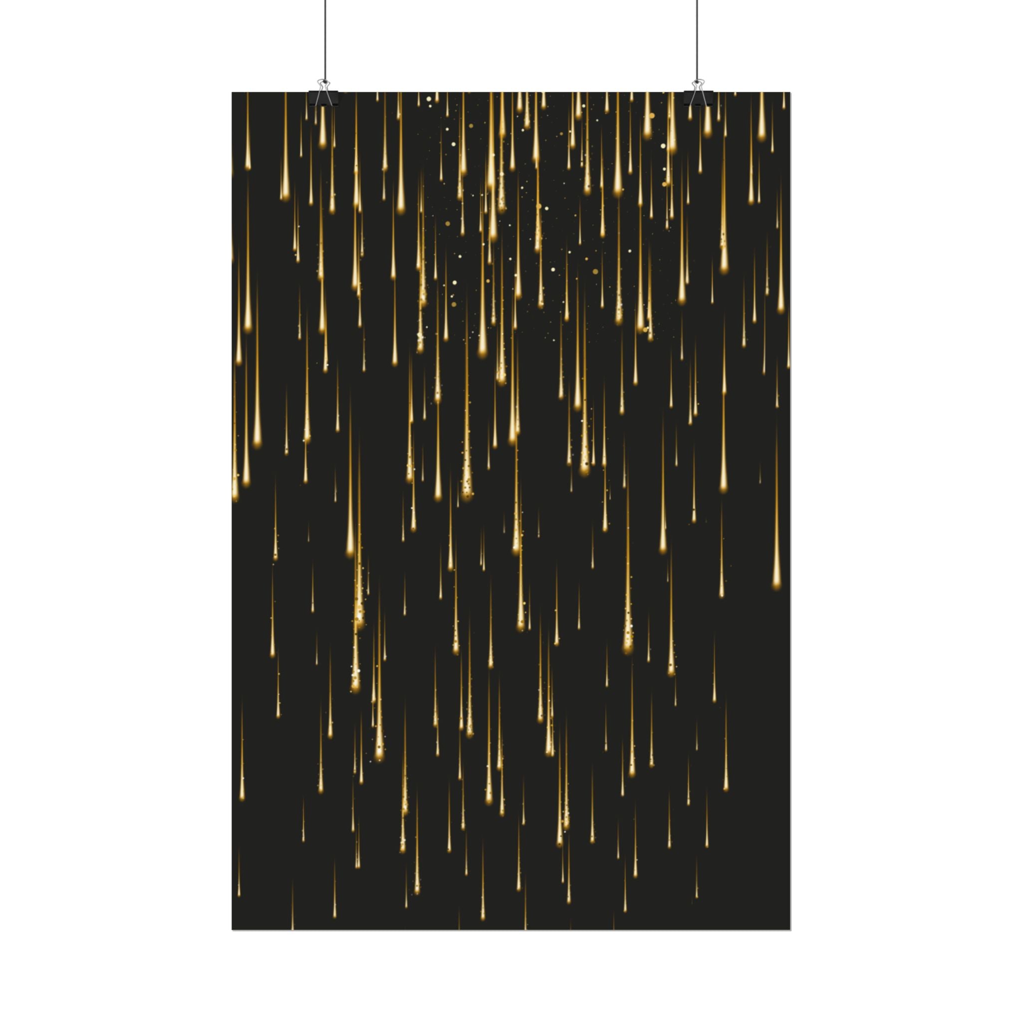 Golden Rain Rolled Posters