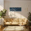 Wiggle Waves Matte Canvas Stretched Multi-Size - Esmeralda Ecostore