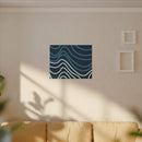 Wiggle Waves Matte Canvas Stretched Multi-Size - Esmeralda Ecostore